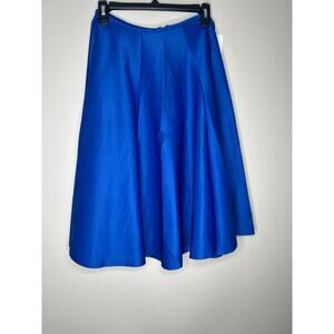 NWT Ny invasion Flared Royal Blue Skirt knee length small